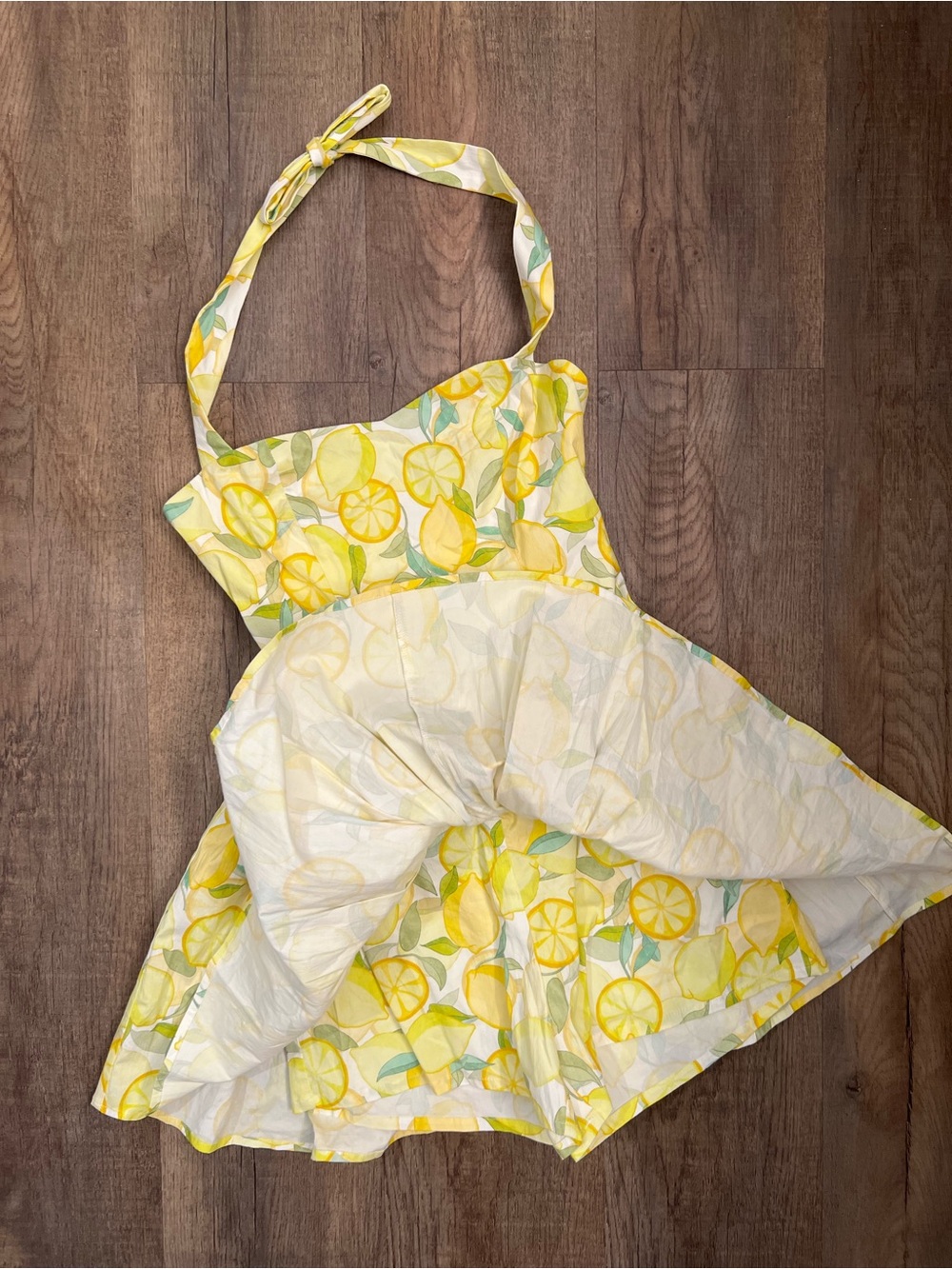 Avec Les Filles Limoncello Lemon Print Convertible Romper Dress - Picture 4 of 10